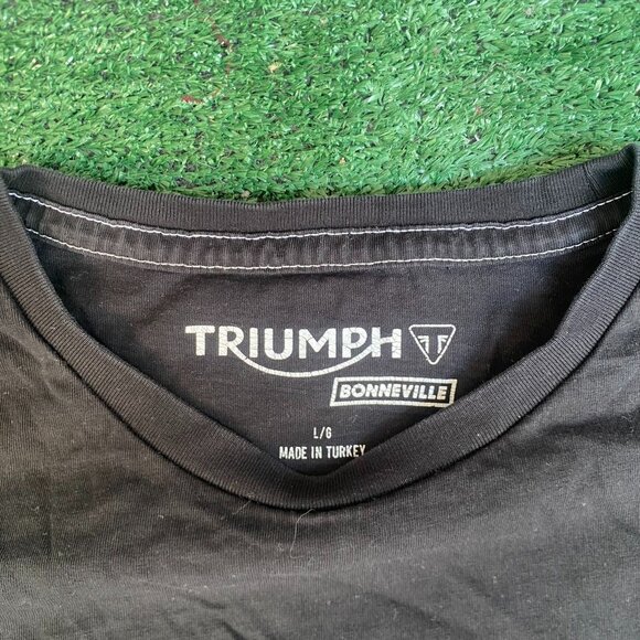 Vintage Y2K Triumph Motorcycles Shirt Biker Chopper Punk Tee - Picture 4 of 6